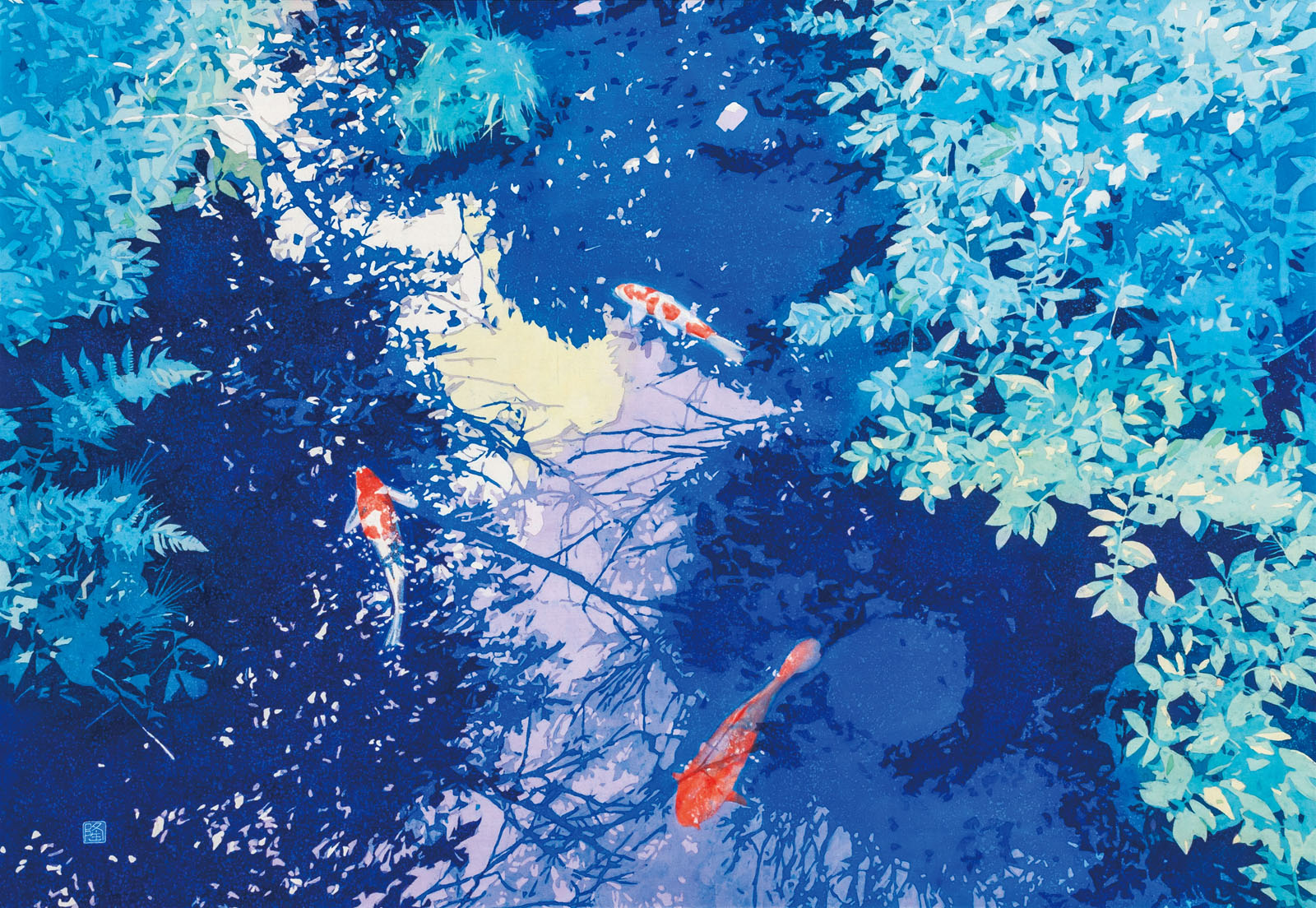 田中隆、【新緑】、希少な額装用画集画、新品高級額 額装付、状態良好 森本草介、【19-春】、希少な額装用画集画、新品高級額 額装付、状態良好