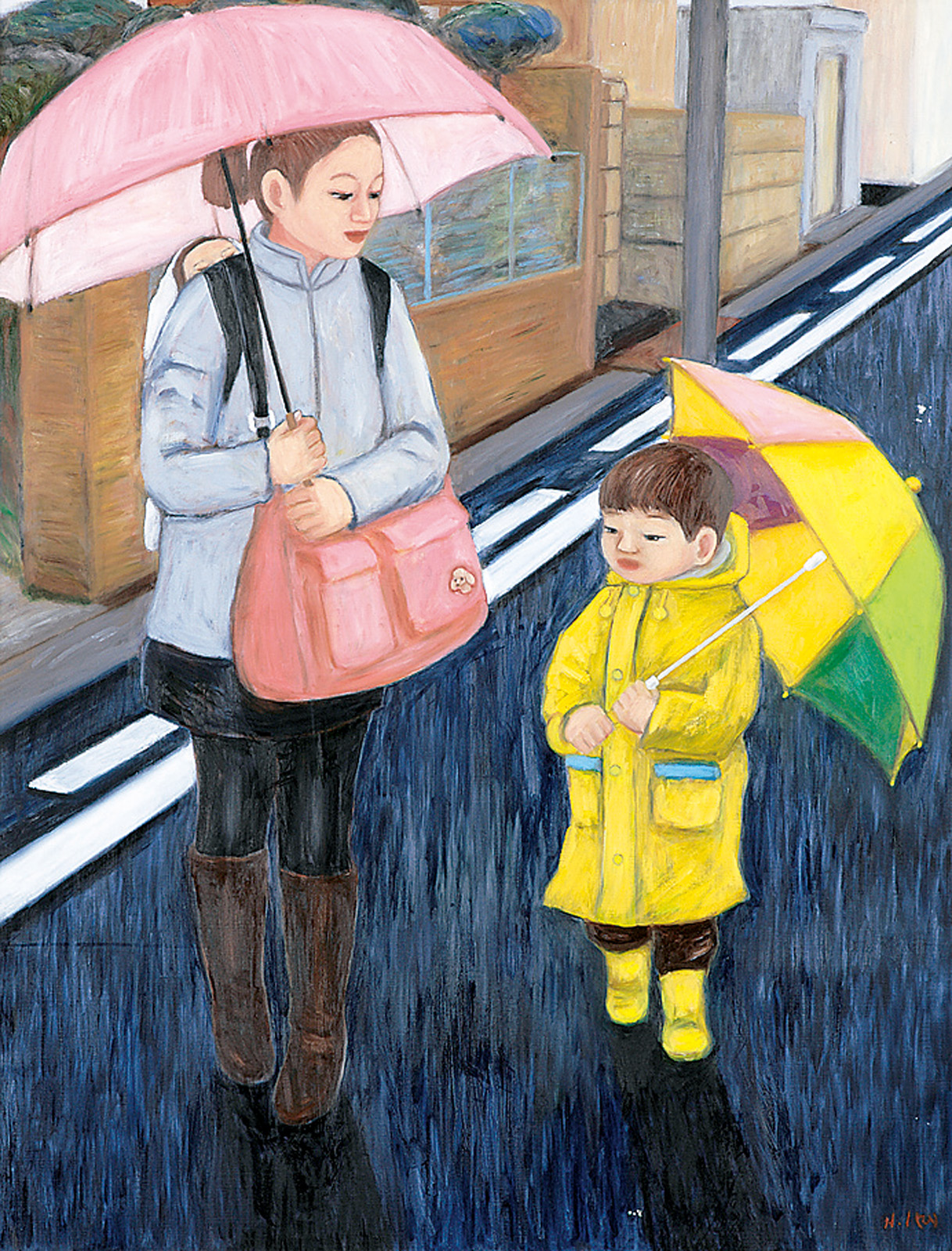 磯部秀俊 雨の日に | 太平洋美術会