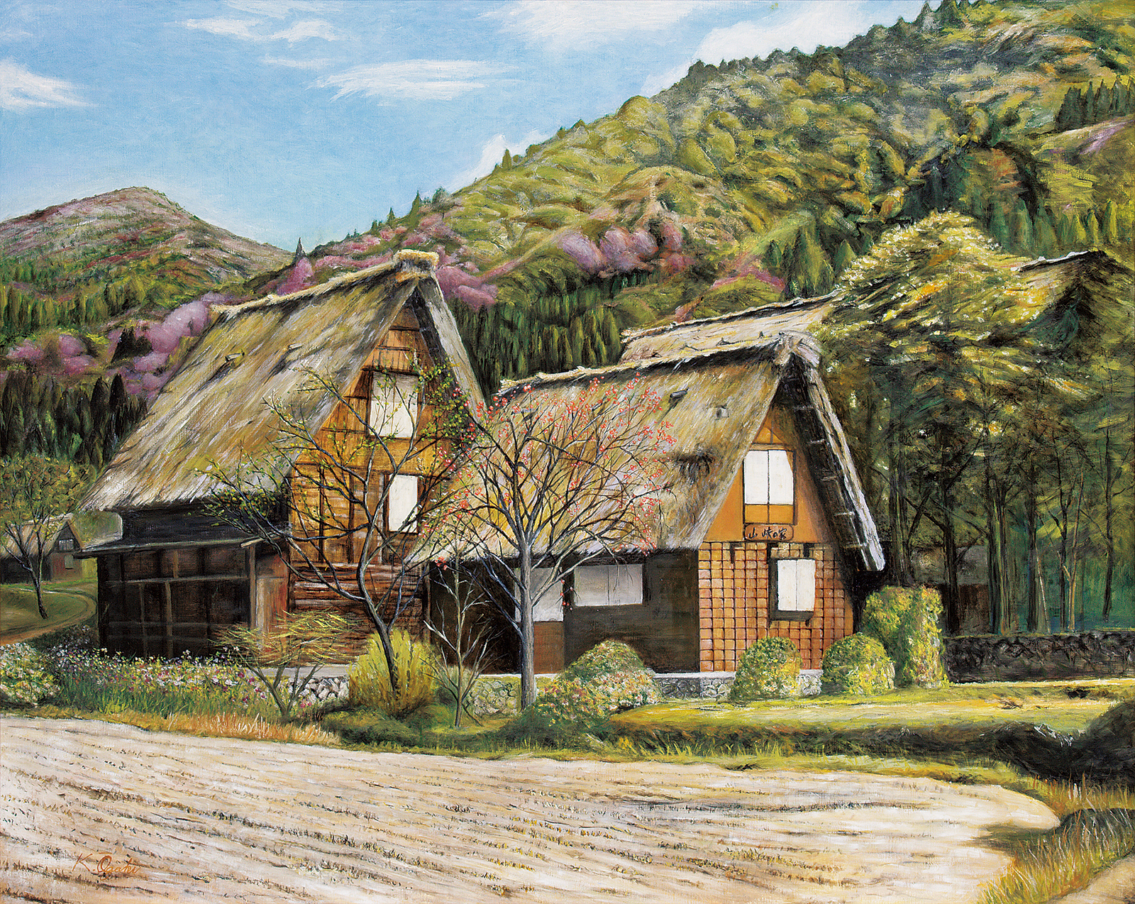 大柿克治 秋日和白川郷 | 太平洋美術会