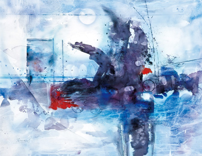 鈴木貞夫画　「西倉の辺境」（平成6年12月15日） 第106回 太平洋展 出展作品 | 太平洋美術会