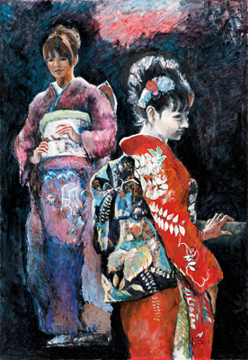 鈴木貞夫画　「西倉の辺境」（平成6年12月15日） 第106回 太平洋展 出展作品 | 太平洋美術会