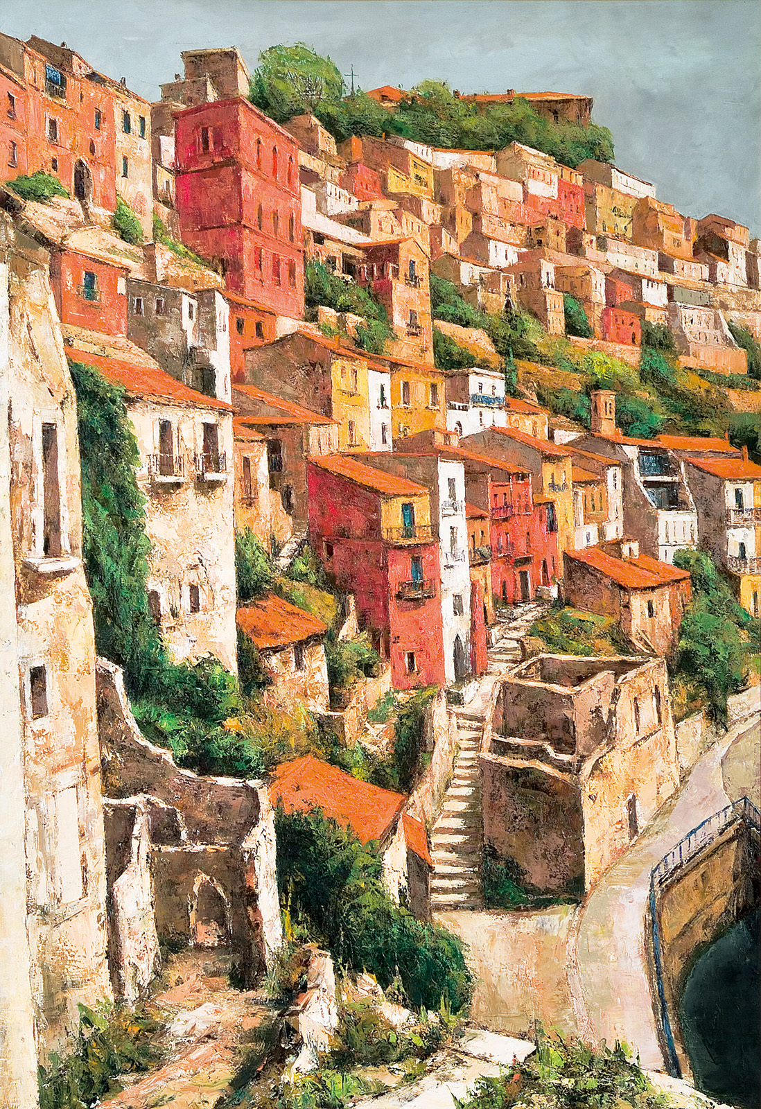 田中賢一郎 坂道の町 太平洋美術会