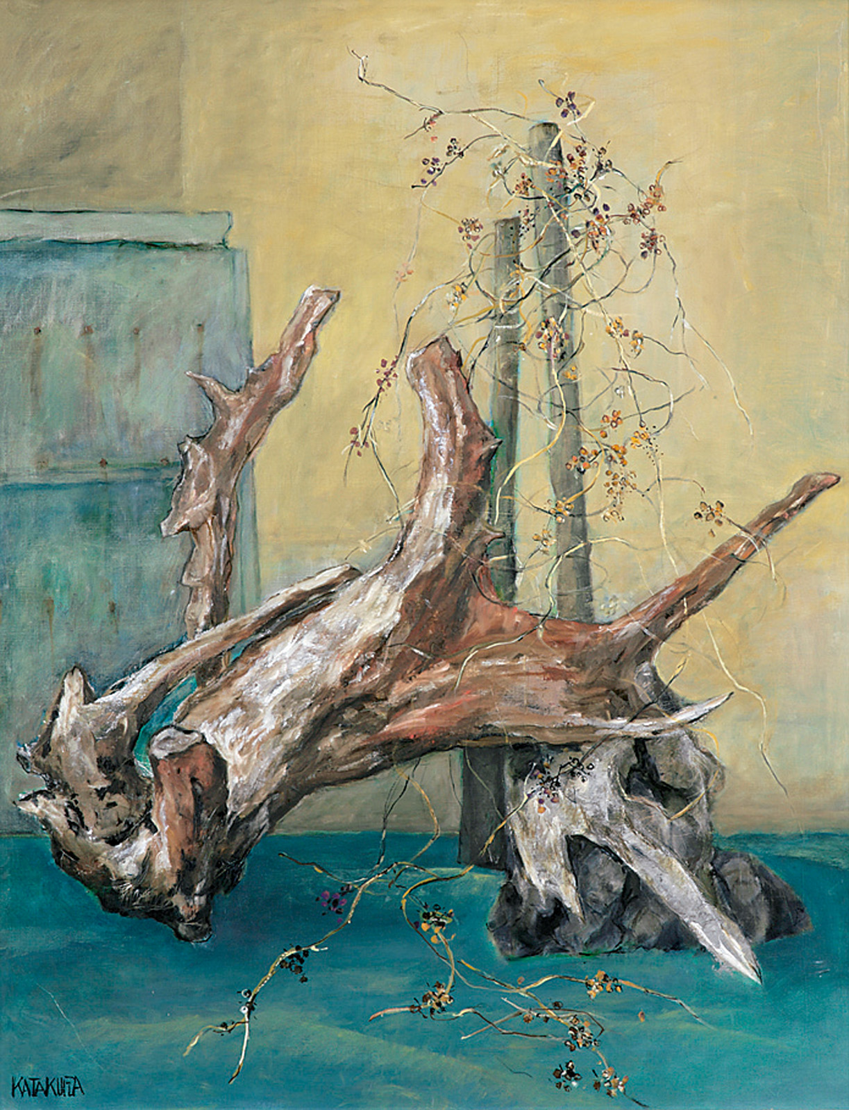 片倉正彦 根とつる草 太平洋美術会