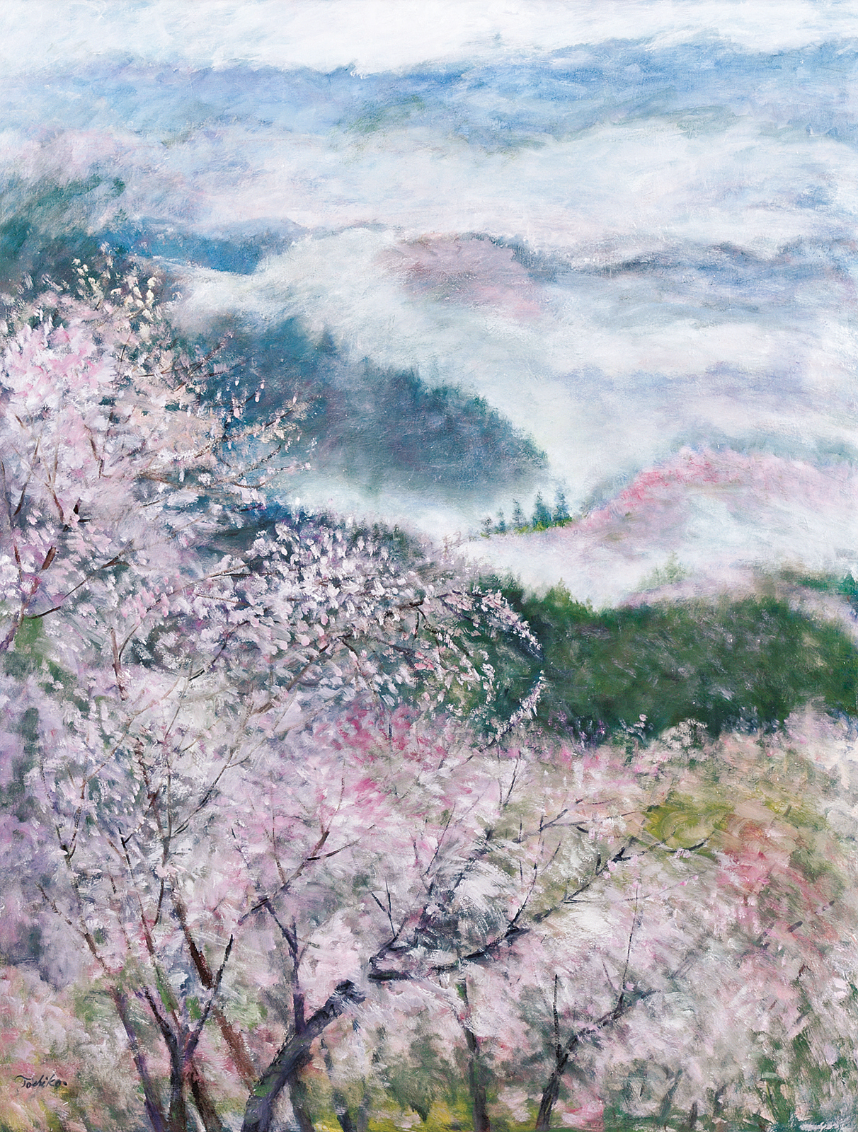 坂本とし子 絶景吉野千本桜 | 太平洋美術会