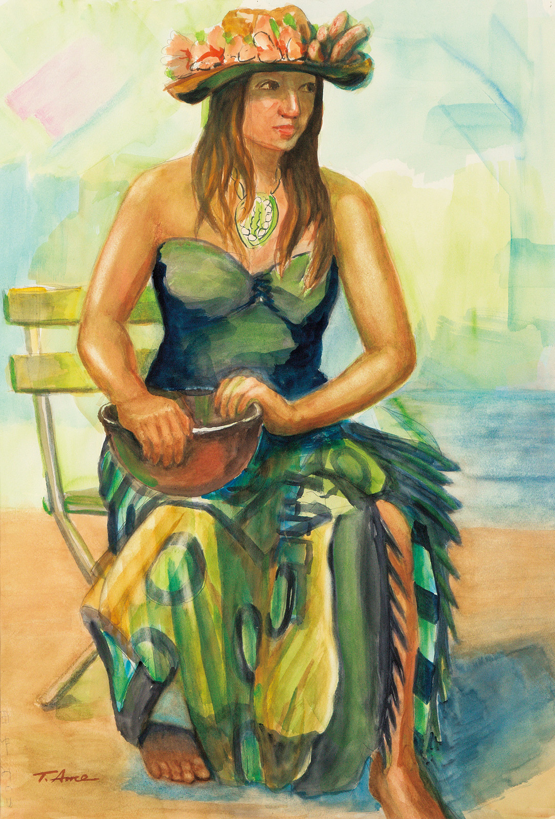 雨宮武男 タヒチの女 | 太平洋美術会