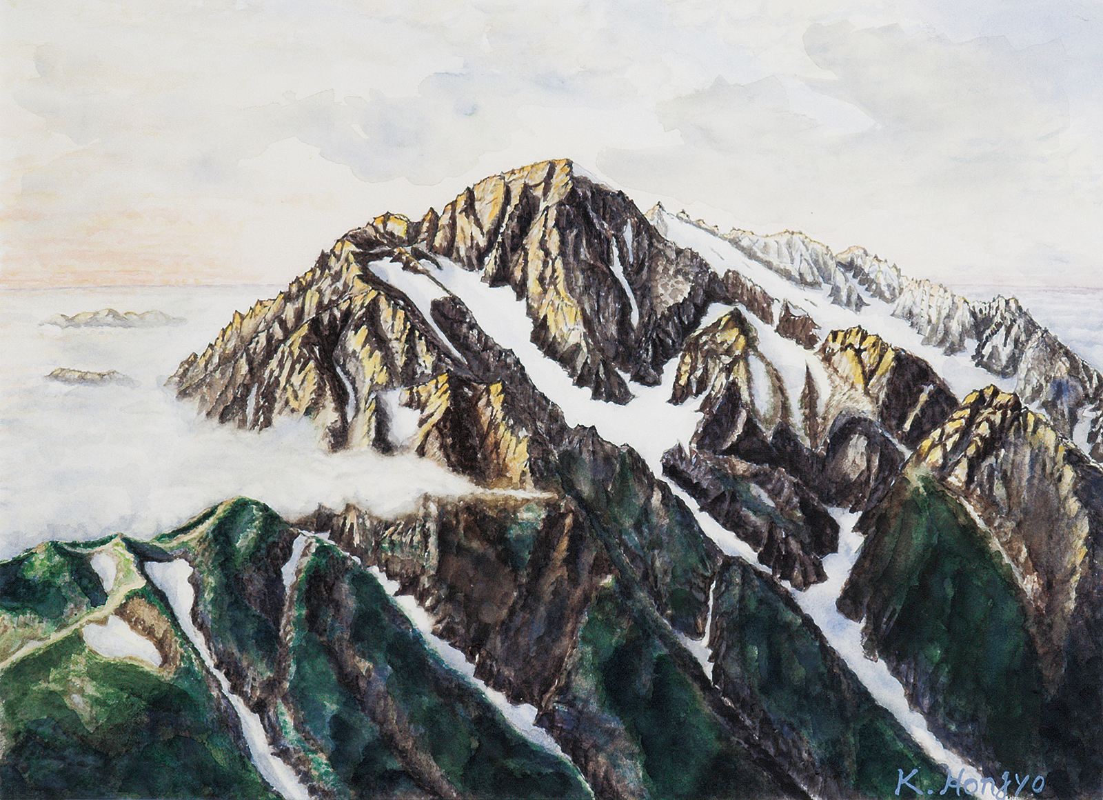 本庄克啓 剣岳 | 太平洋美術会