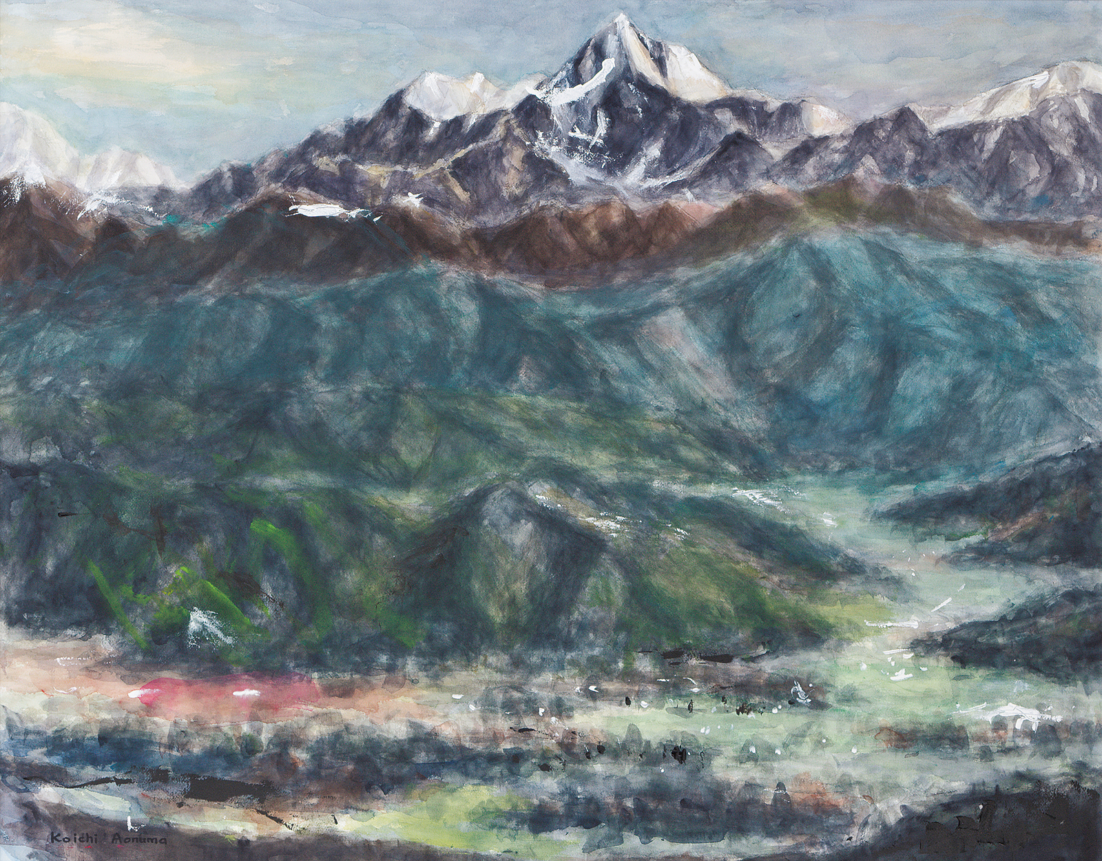青沼光一 女神の山Ⅰ | 太平洋美術会