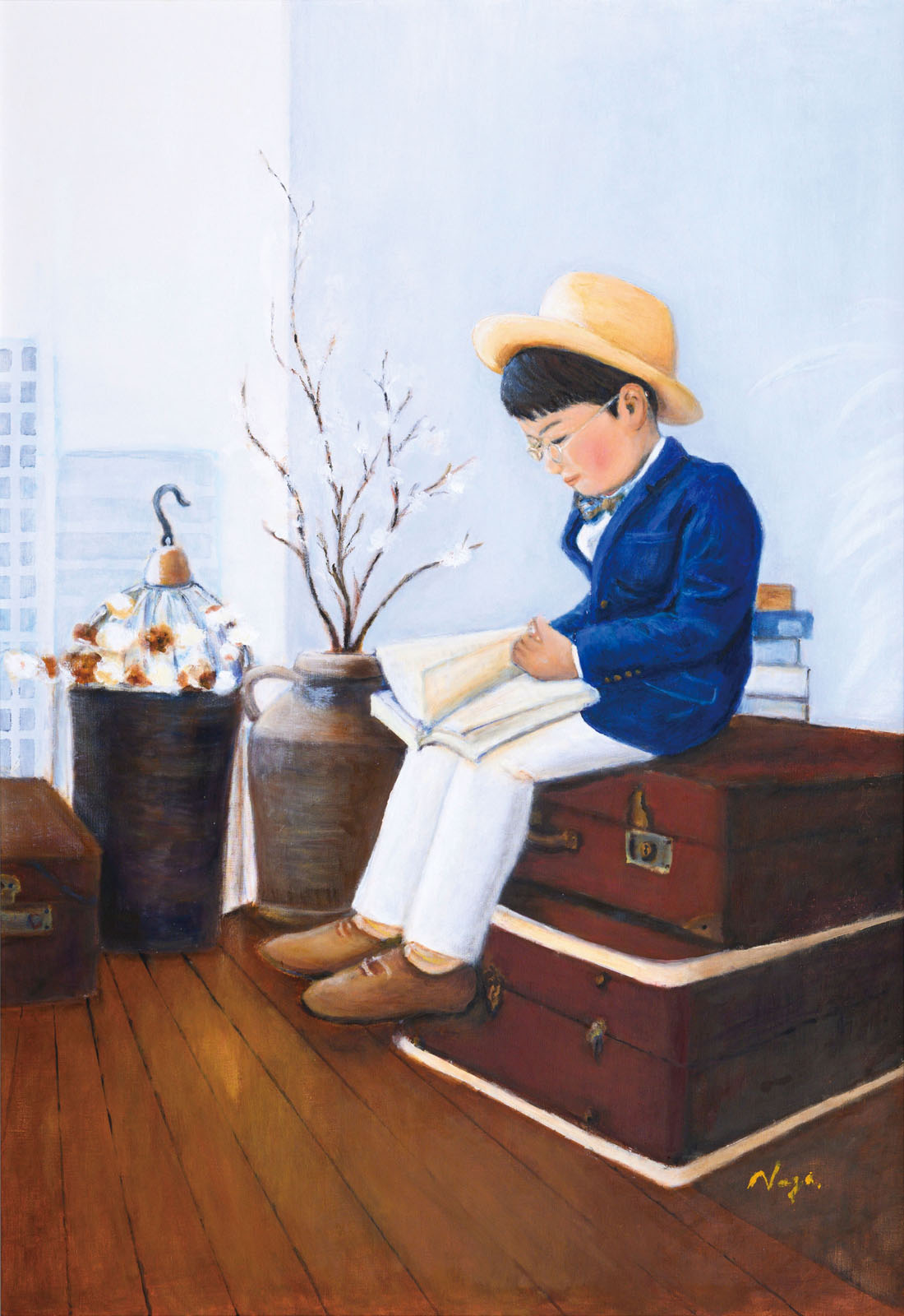 油絵　早春の磯　大平洋黒潮　M 15 長岡晴子 作品 | 太平洋美術会