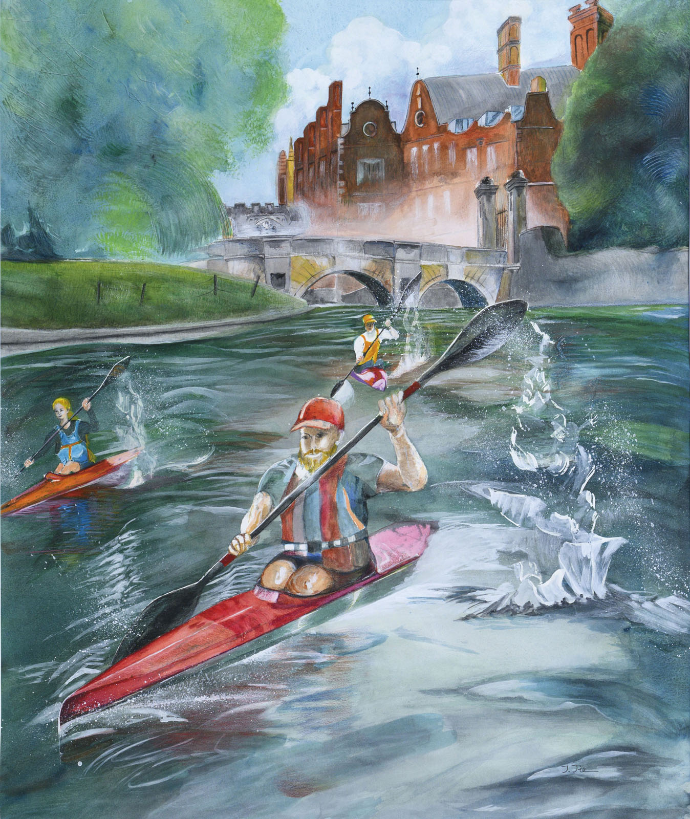 江潔 剣橋の波を乗る | 太平洋美術会