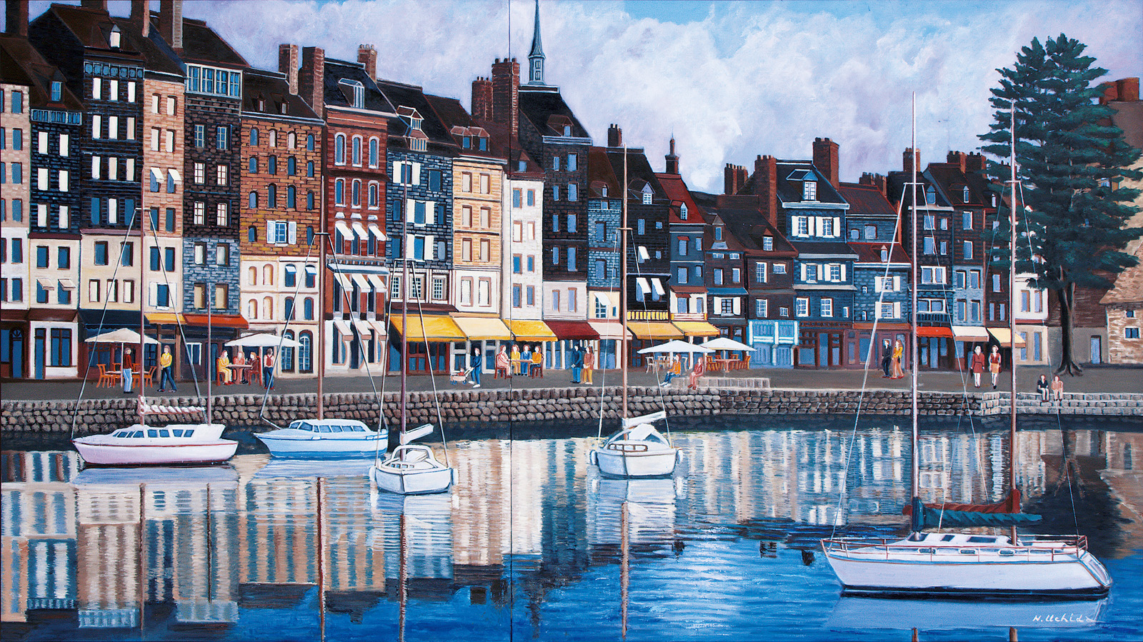 内田信治 オンフルール旧港 | 太平洋美術会