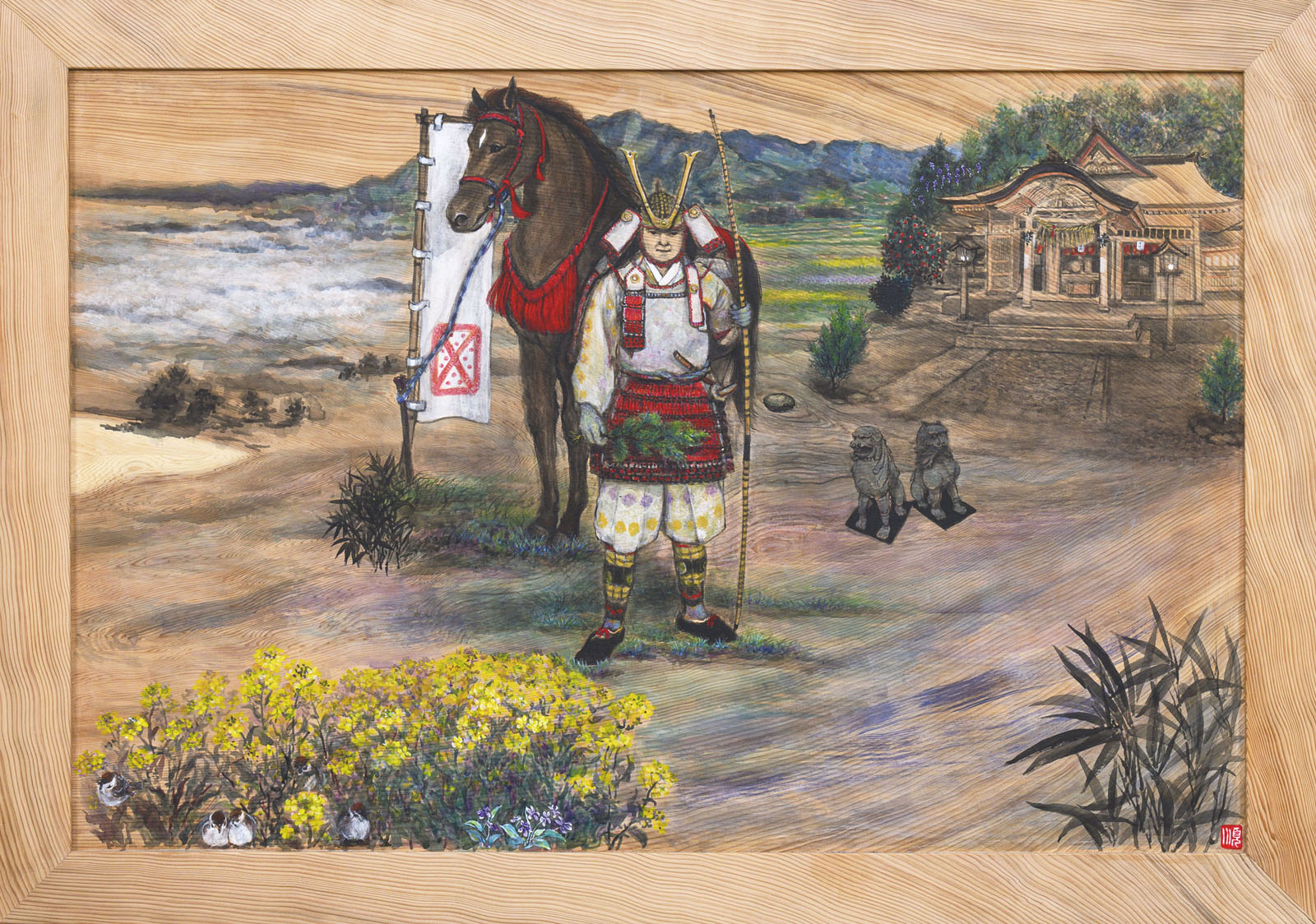 藤井順子 畠山重忠公参拝の絵馬 | 太平洋美術会