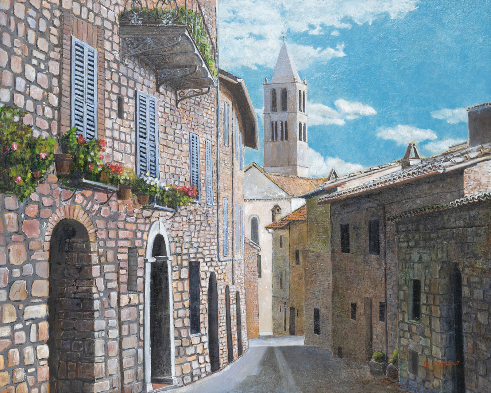 吉野一史 石造りの街 太平洋美術会