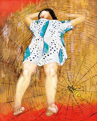 鈴木貞夫画　「西倉の辺境」（平成6年12月15日） 第106回 太平洋展 出展作品 | 太平洋美術会