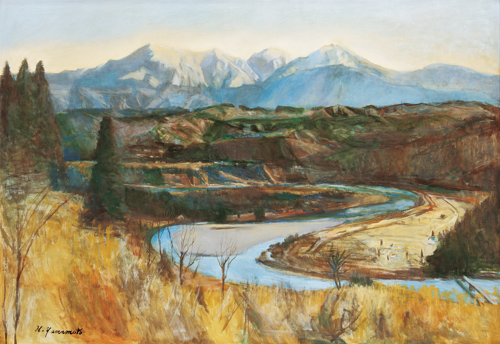 山本弘 信濃川静かに流れよⅠ | 太平洋美術会