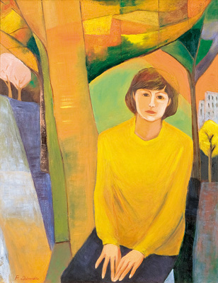 佐田昌治　絵画 佐田昌治 【少女】肉筆画 パステル画 - メルカリ