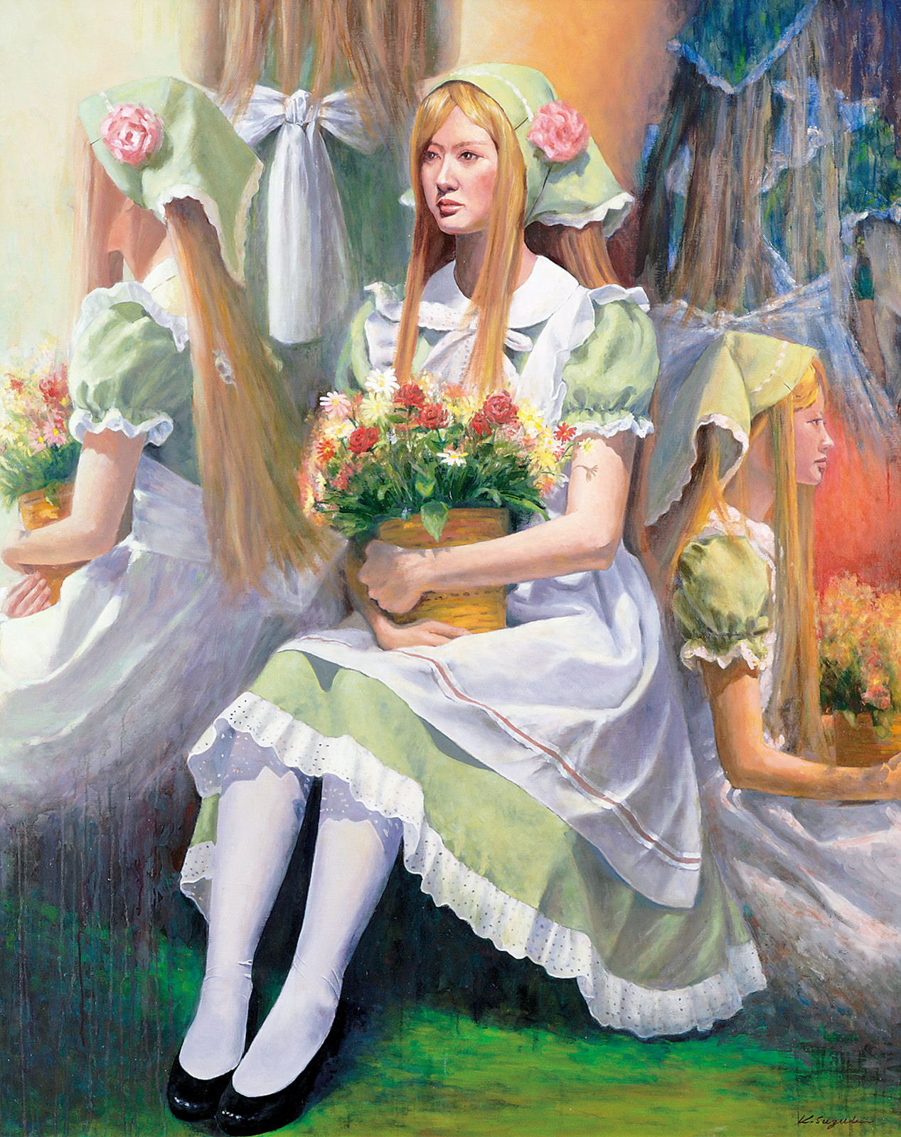 ダ*꒱様 ￼クリスタルターコイズの祝福　　絵画原画 福原 優太 - untitled | ASTER Curator Museum